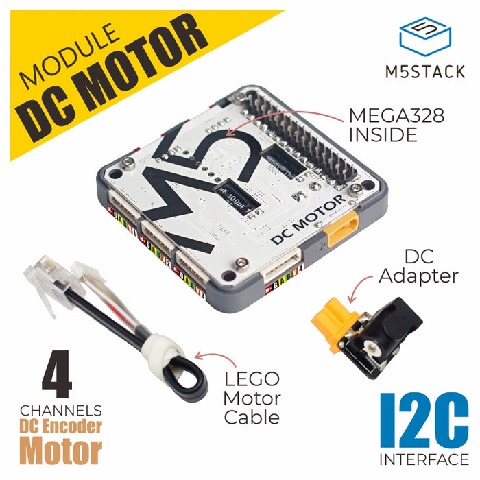 4 Channels DC Encoder Motor driver module - m5stack-store