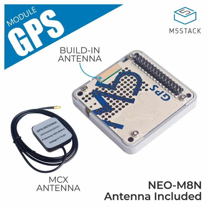 [EOL] GPS Module with Internal & External Antenna (u-blox NEO-M8N) - m5stack-store