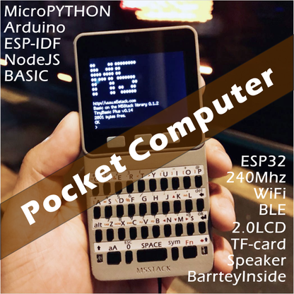 M5STACK Faces Kit Pocket Computer with Keyboard/Game/Calculator - m5stack-store