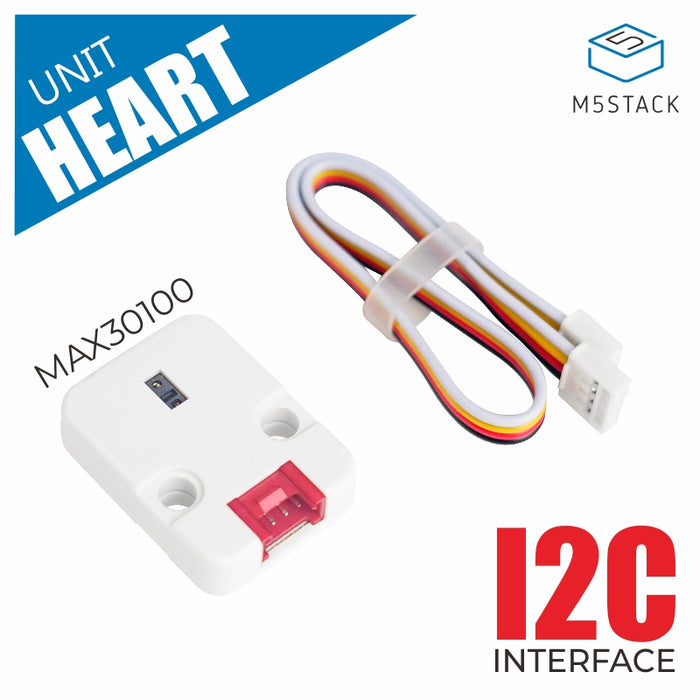 Mini Heart Rate Unit (MAX30100) Pulse Oximeter - m5stack-store