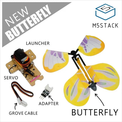 [EOL] Rubber Band Powered Butterfly Launcher - m5stack-store