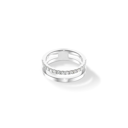 Eternal Unity Ring silber-kristall - 0136/40-1817