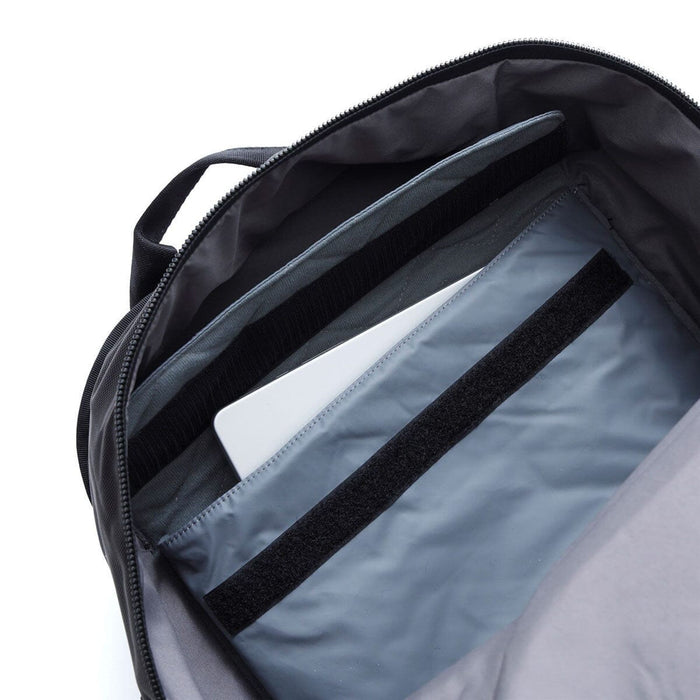 The removable laptop sleeve in the Extlek 24L Backpack in black