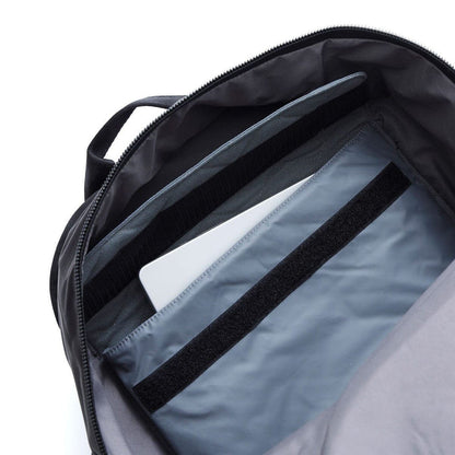 The removable laptop sleeve in the Extlek 24L Backpack in black