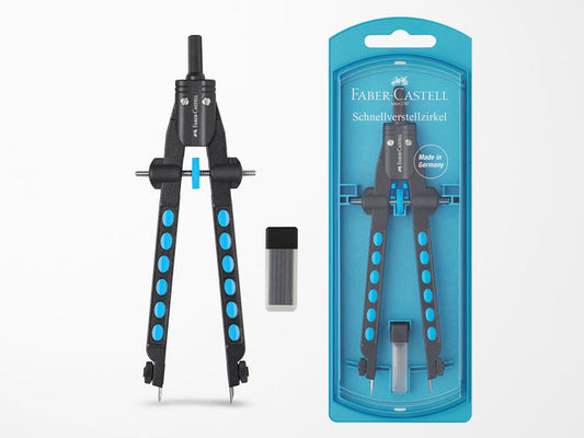 Faber-Castell Pearl Blue Quickset Compass