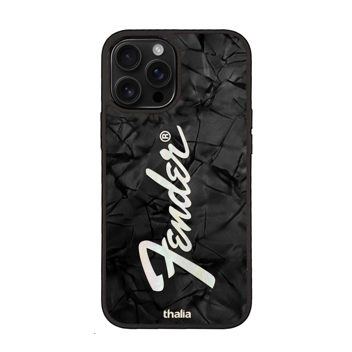 FenderbyThalia Fender Black Shell Perine Logo | iPhone case