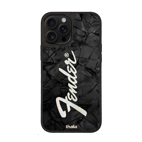 FenderbyThalia Fender Black Shell Perine Logo | iPhone case