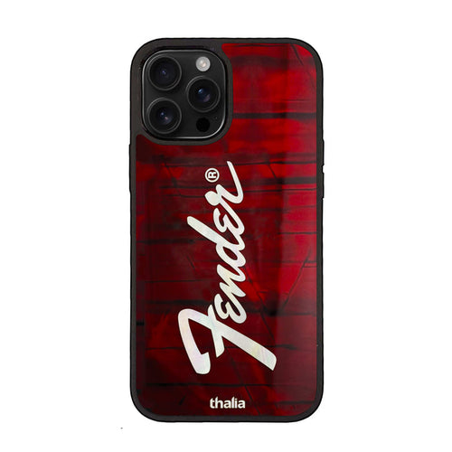 FenderbyThalia Fender Red Shell Perine Logo | iPhone case