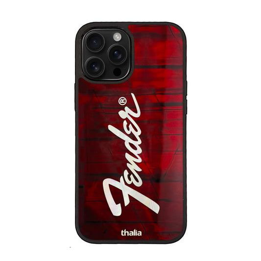 FenderbyThalia Fender Red Shell Perine Logo | iPhone case