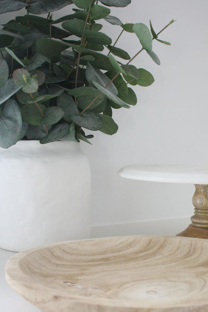 Flax White Pot