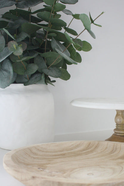 Flax White Pot