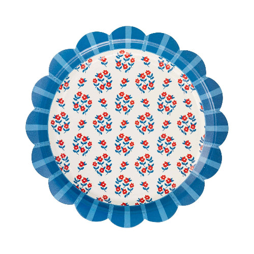 My Mind’s Eye Floral Paper Plate Set - 9"