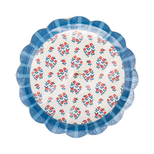 My Mind’s Eye Floral Paper Plate Set - 9"