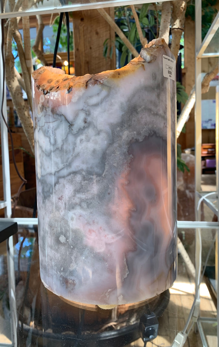 Flower Agate Lamp - Zero Point Crystals