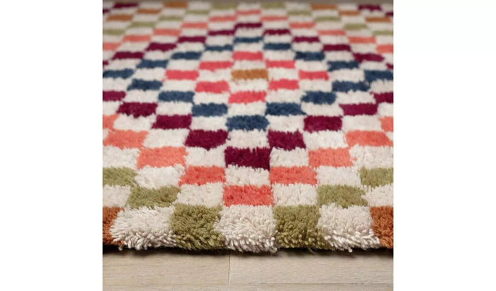 Folktale Tufted Wool Flatweave Rug - 160x120cm