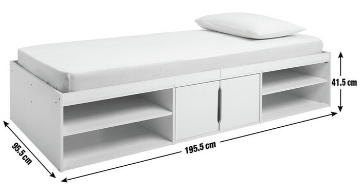 Frida Cabin Bed Frame - White ( B Grade 19124 )