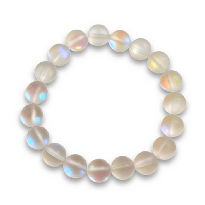Frosted Aura Quartz Bracelet