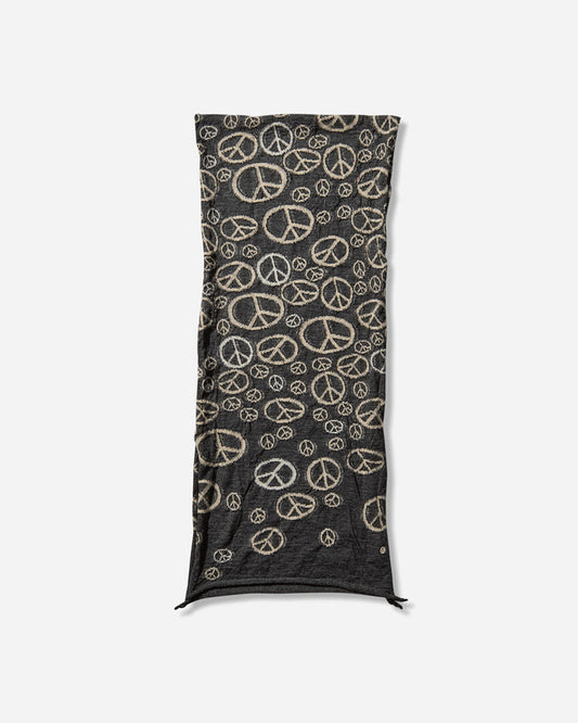 KAPITAL Fulling Wool Happy Scarf Peace Black Gloves and Scarves Scarves and Warmneck EK-1819XM BLACK
