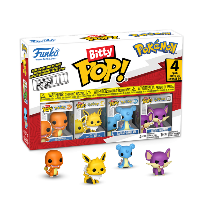 Funko Bitty POP!: Pokémon - Pokémon Characters 4-Pack Vinyl Figure