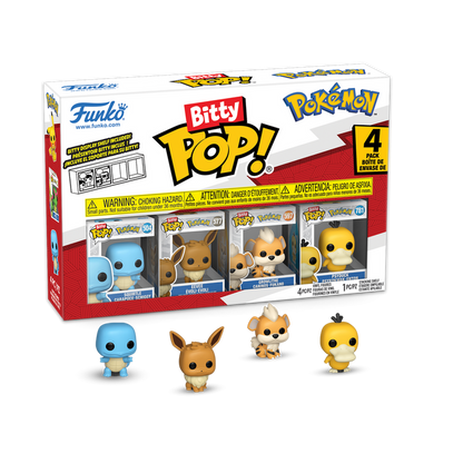 Funko Bitty POP!: Pokémon - Pokémon Characters 4-Pack Vinyl Figure