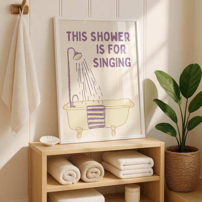 Funny Bathroom Wall Art Set of 9, Nice Bum Goose Print, Lavender Bathroom Decor, Purple Bathroom Signs, Printable Bathroom Gallery Set