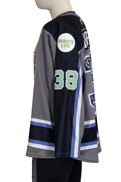 Game-Issued:#38 Jordan Gustafsson Donate Life Jersey-441 - Vegas Team Store