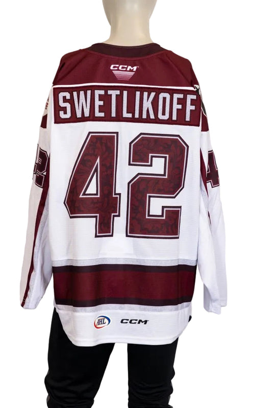 Game-Issued:#42 Alex Swetlikoff Donate Life Jersey-564 - Vegas Team Store