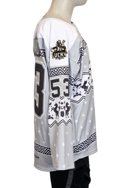 Game-Issued:#53 Simon Pinard Lucky Launch Jersey-553 - Vegas Team Store