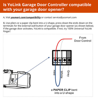 YoLink Smart Garage Door Controller - YoLink Hub Required - YoLink