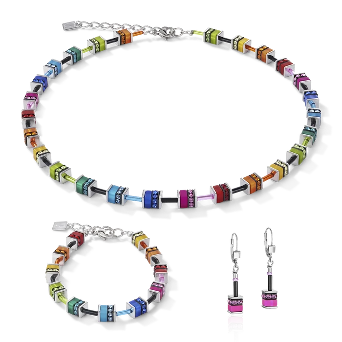 GeoCUBE® Armband classic Polaris & Strass multicolor - 4409/30-1500