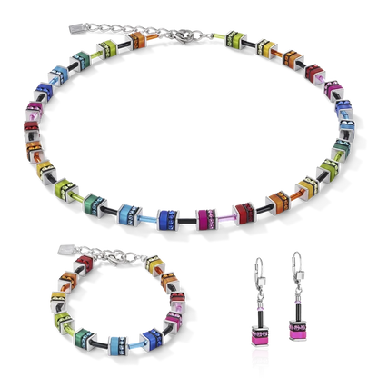 GeoCUBE® Armband classic Polaris & Strass multicolor - 4409/30-1500