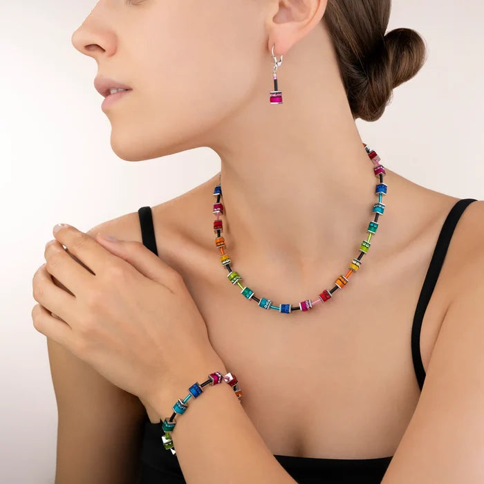 GeoCUBE® Armband classic Polaris & Strass multicolor - 4409/30-1500