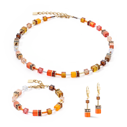 GeoCUBE Iconic Halskette Sunset Gold - 2838/10-0211