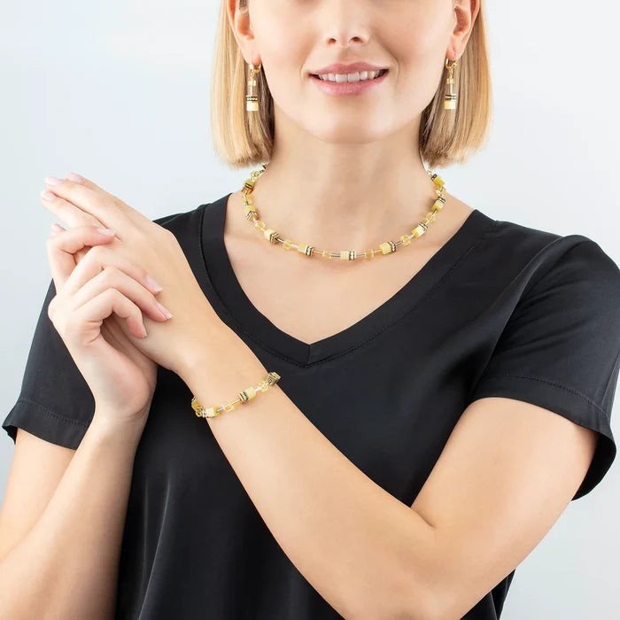 GeoCUBE® Iconic Mono Gold Armband Gelb - 4020/30-0120