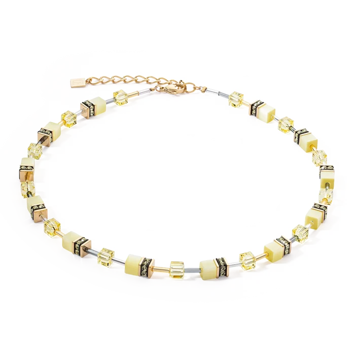 GeoCUBE® Iconic Mono Gold Halskette Gelb - 4020/10-0120