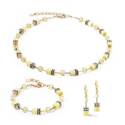 GeoCUBE® Iconic Mono Gold Halskette Gelb - 4020/10-0120