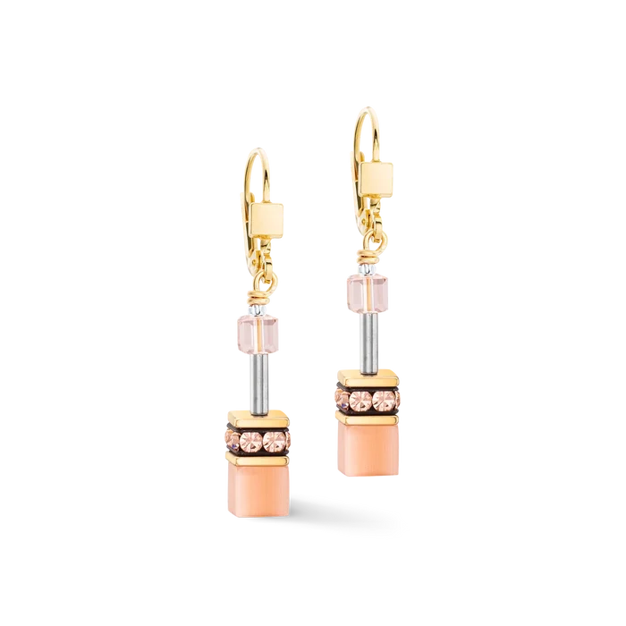 GeoCUBE® Iconic Mono Gold Ohrringe Apricot Crush - 4020/20-0230