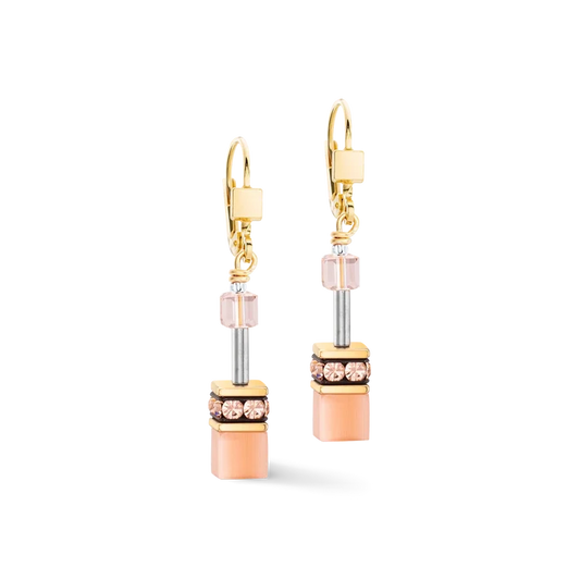 GeoCUBE® Iconic Mono Gold Ohrringe Apricot Crush - 4020/20-0230