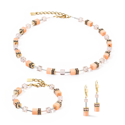 GeoCUBE® Iconic Mono Gold Ohrringe Apricot Crush - 4020/20-0230