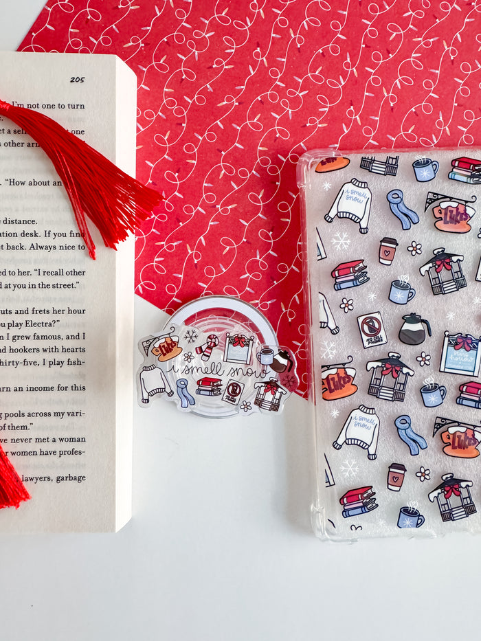 G.G. I Smell Snow MagSafe Phone & E-Reader Grip – Bookish Phone Accessory