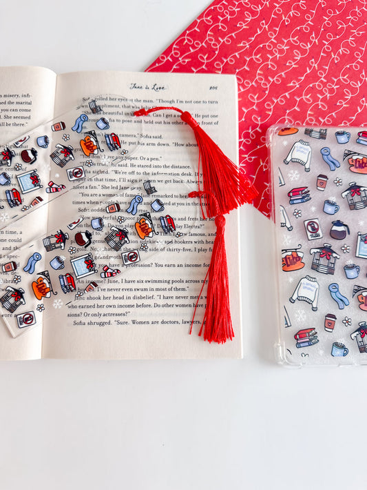 G.G. Winter in Stars Hollow Holographic E Reader Case and/or Bookmark [Combined Listing]
