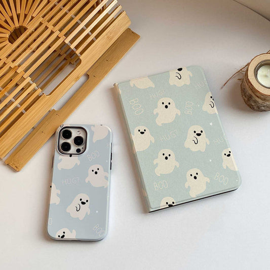 Ghost Boo iPad Case - Blue