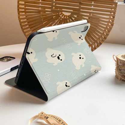 Ghost Boo iPad Case - Blue