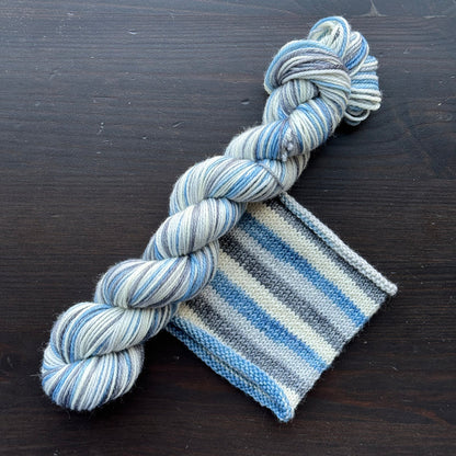 Ghostly - Self Striping Merino Nylon Sock & DK