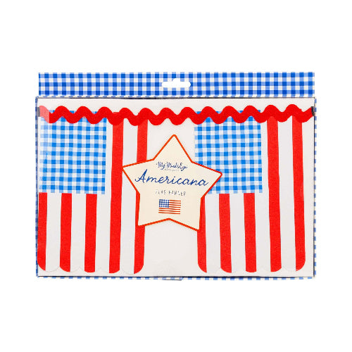 My Mind’s Eye Gingham Flag Banner