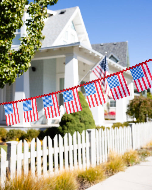 My Mind’s Eye Gingham Flag Banner
