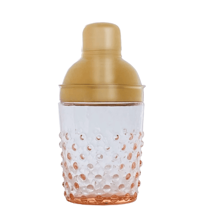 Creative Co-op Party Glass Hobnail Cocktail Shaker