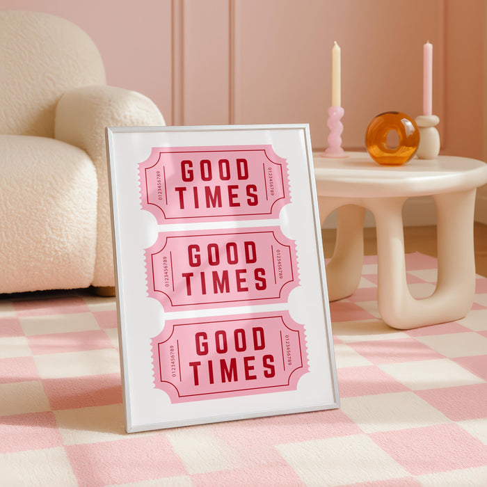 Good Times Pink Wall Art Set, Playing Card Quote Prints, Ace of Hearts Poster, How Lucky Are We Print, Romantic Bar Decor, Valentine Gift