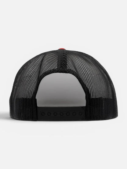 Gorra Flexfit Yupoong Trucker Rojo Negro