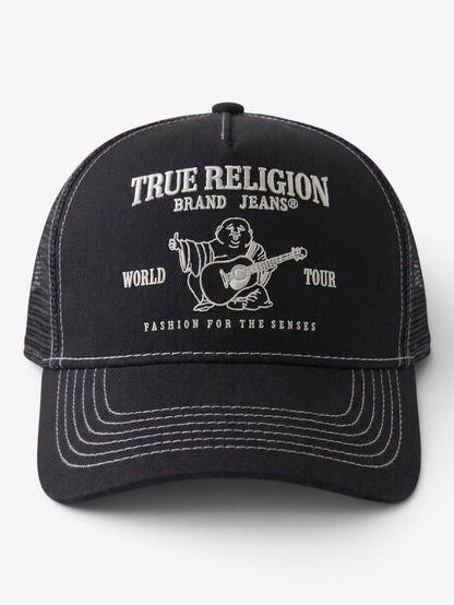 Gorra True Religion Full Buddha Negro Blanco